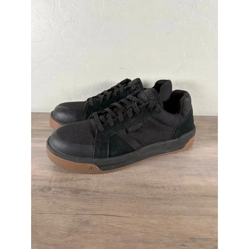 Keen Utility Mens Kenton ESD CT Black/Gum Canvas Work‎ Shoes Sneakers size 8 D